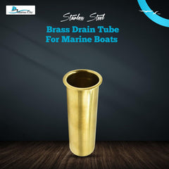 Marine City Brass Drain Tube – Corrosion-Resistant, Smooth, 3-7/8” x 1-1/4”