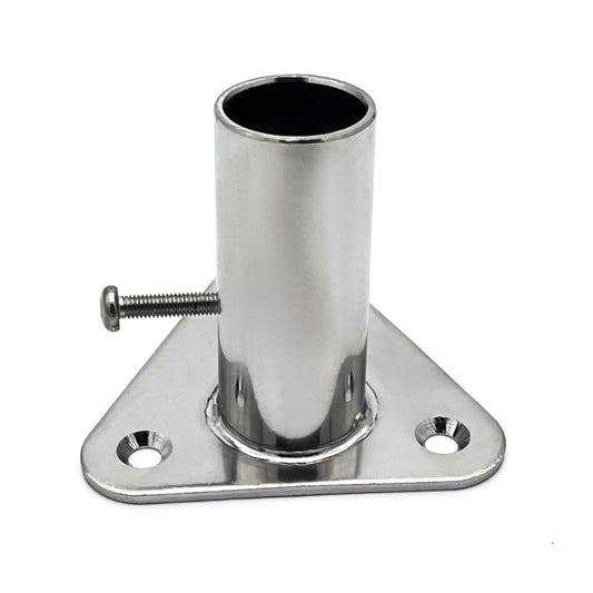 Marine City 316 Stainless Steel 87° Stanchion Socket – Fits 1-Inch Poles MARINE CITY