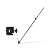 Marine City Rail Mount Flag Staff & 21" Flagpole–304 Stainless Steel, Black Base
