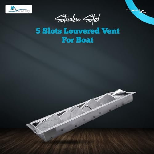 Marine City 5-Slot Louvered Vent – Stainless Steel, Corrosion-Resistant