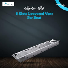 Marine City 5-Slot Louvered Vent – Stainless Steel, Corrosion-Resistant