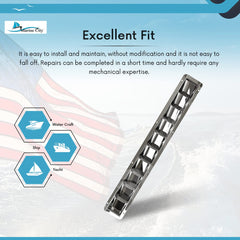 Marine City 10-Slot Louvered Vent – 304 Grade Stainless Steel, Easy Installation