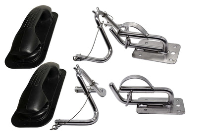 MARINE CITY Quick Release Snap Davits Set – 304 Stainless Steel (Pack of 2)