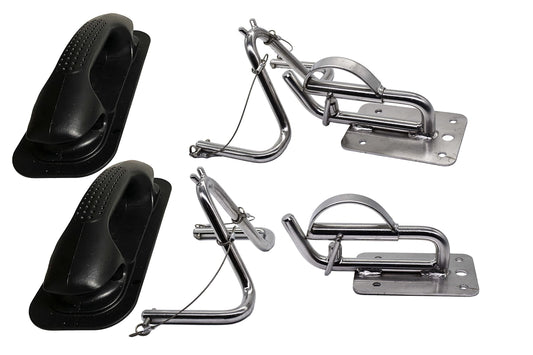 MARINE CITY Quick Release Snap Davits Set – 304 Stainless Steel (Pack of 2)