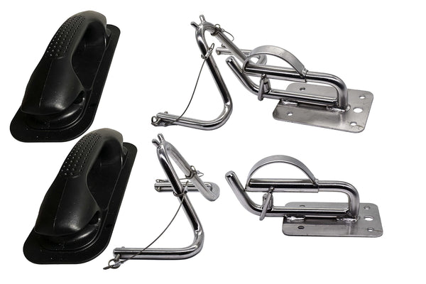 MARINE CITY Quick Release Snap Davits Set – 304 Stainless Steel (Pack of 2)