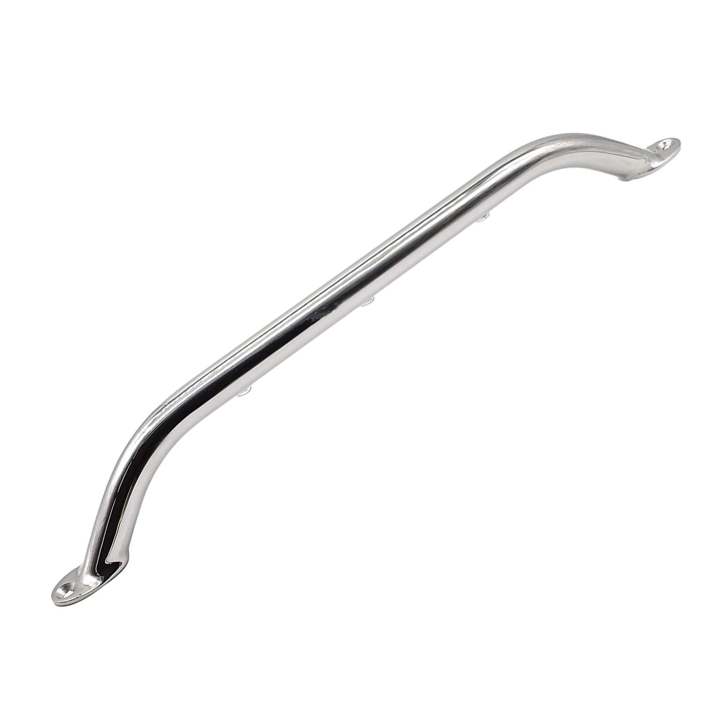 Marine City 18-Inch Grab Rail Handle with 3 Blue LED Lights–304 Stainless Steel