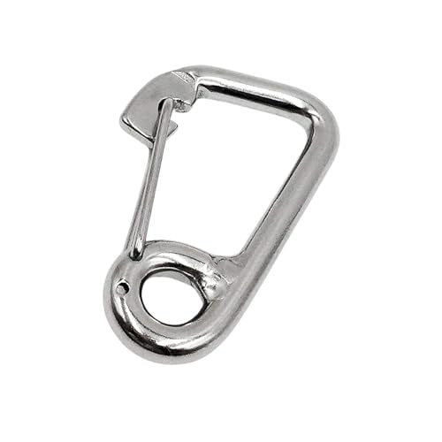 Marine City 316 Stainless Steel Carabiner Spring Snap Hook Boat (4 inches)