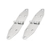 Marine City 304 Stainless Steel Round Door Strap Hinges (7-1/4" ×1-5/8") (2 Pcs)