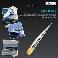 MARINE CITY Wooden Handle 304 Stainless Steel Splicing FID Spike – Small