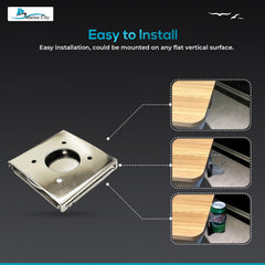 Marine City Adjustable Folding Drink Cup Holder – 304 Stainless Steel