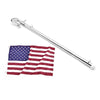 Marine City Flagpole with 12"x18" USA Flag – Stainless Steel, Strong & Sturdy