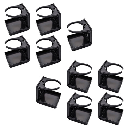 Marine City Black Adjustable Folding Cup Holder – ABS Plastic, 2-3/8” to 3-7/8” Marine City Hardware