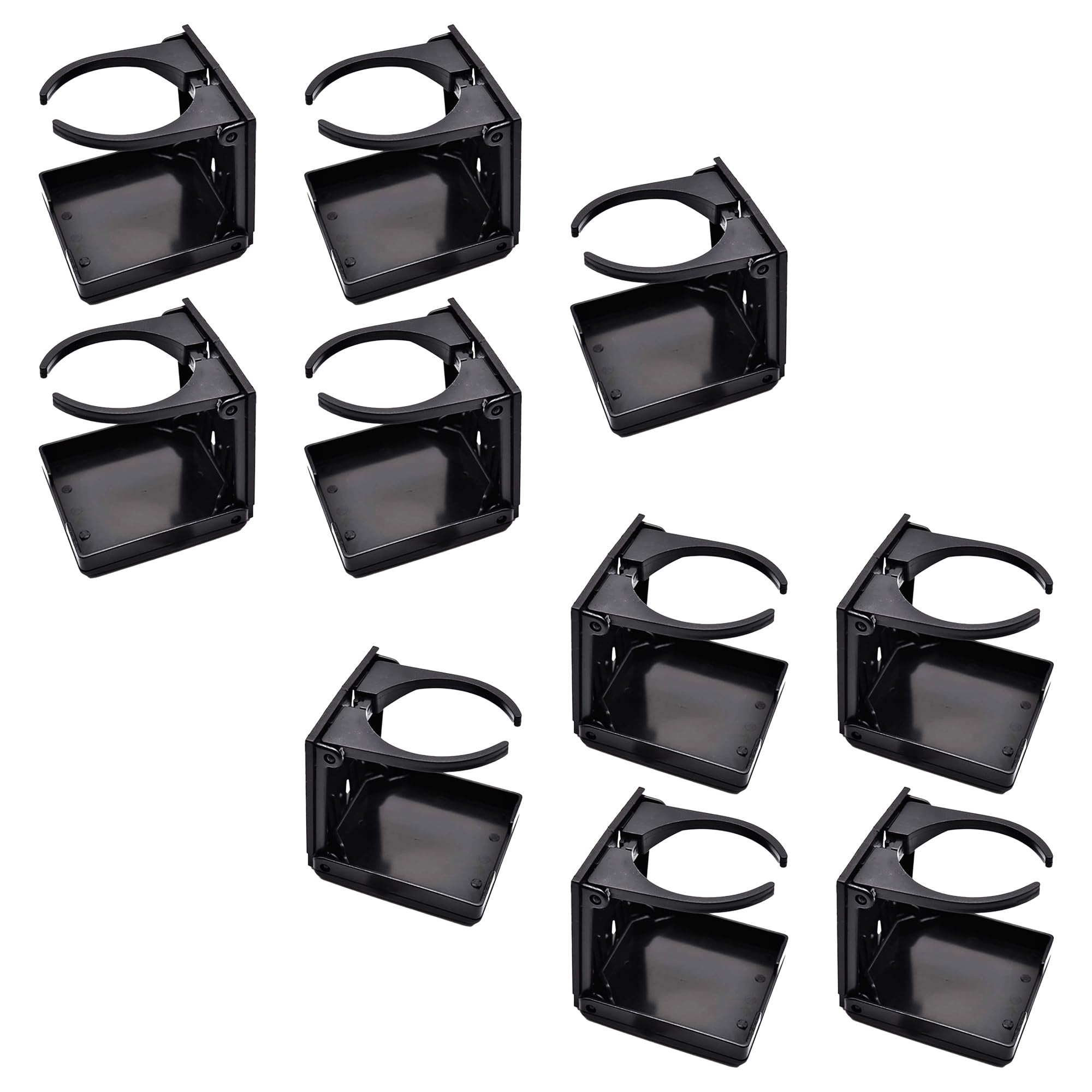Marine City Black Adjustable Folding Cup Holder – ABS Plastic, 2-3/8” to 3-7/8”