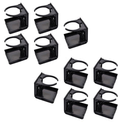 Marine City Portavasos plegable de plástico negro de 2-3/8
