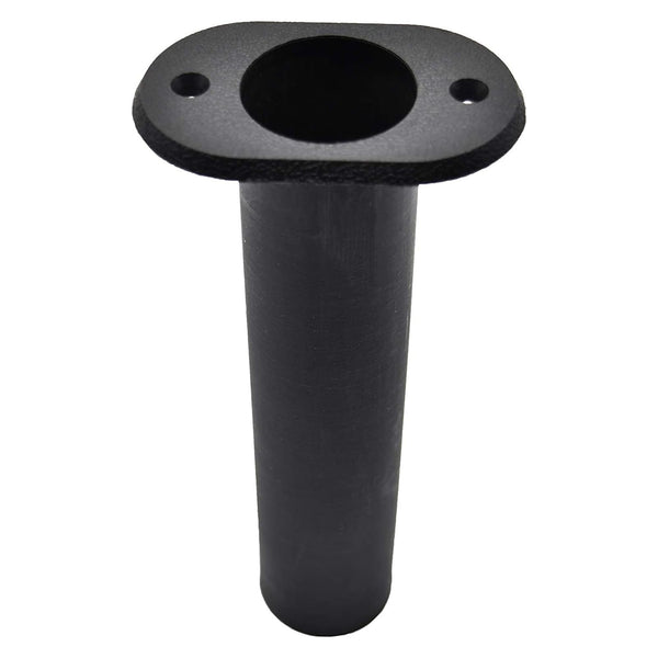 Soporte para caña de pescar, montaje empotrado de plástico negro de 90 grados (1 unidad)