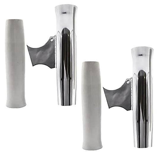 MARINE CITY Adjustable Fishing Rod Holder – Aluminum Flared Weld On (Pack of 2) Marine City Hardware