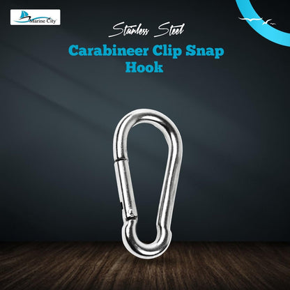 Marine City Carabiner Clip Snap Hook 2 Inches – 316 Stainless Steel, Durable MARINE CITY