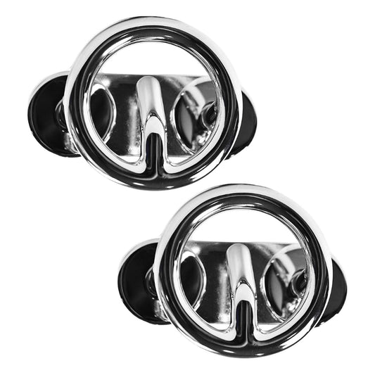 MARINE CITY Ski Tow Hook, Stainless Steel, Mirror-Polished, 3/8 × 2-1/2” (2 Pcs) Marine City
