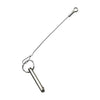 Marine City Bimini Top Quick Disconnect Pin with Cable Grip–304 Stainless Steel