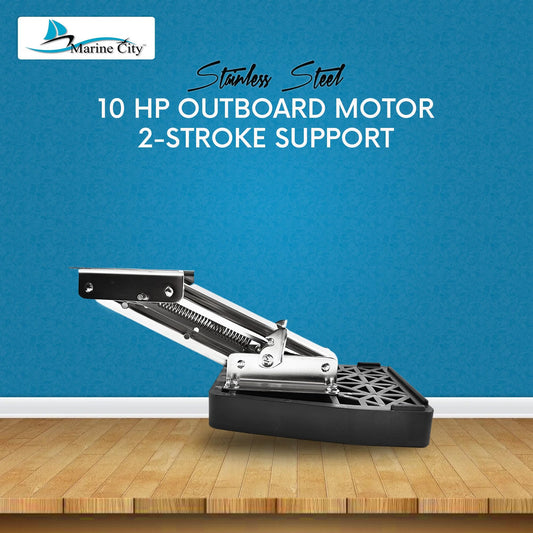 Marine City Stainless Steel Outboard Motor Bracket – Engine Operated Up to 10 HP