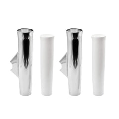 Marine City Adjustable Fishing Rod Holder 10” x 1-1/2” – White Anodized Aluminum