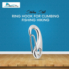 Marine City 316 Stainless-Steel Egg-Shaped Spring Snap Hook 2 Inches