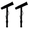 Marine City un par de soportes para varillas estabilizadoras de aluminio con recubrimiento en polvo negro (2 piezas)