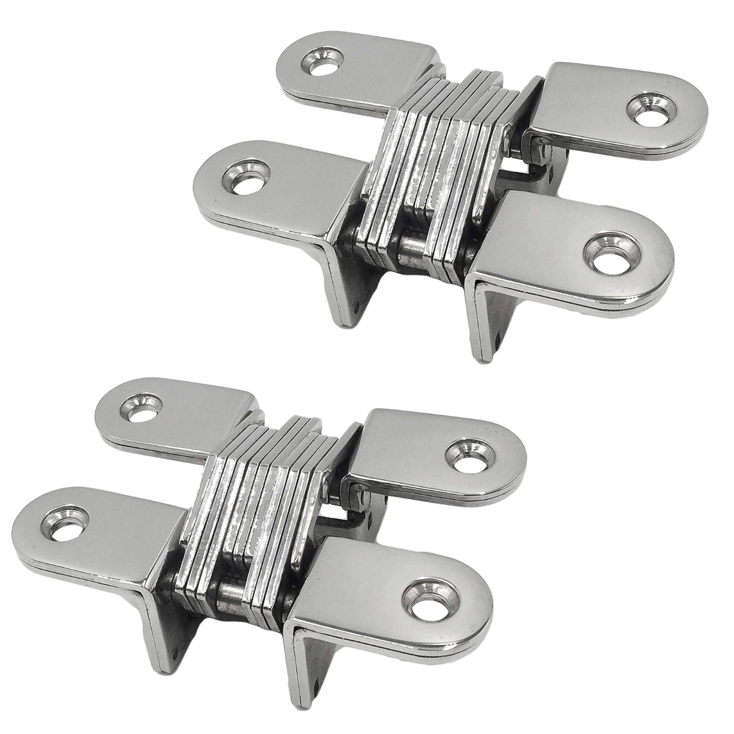 Marine City Large Hidden Hinges – 304 Stainless Steel Cabinet Hinges (2 Pcs)