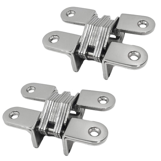 Marine City Large Hidden Hinges – 304 Stainless Steel Cabinet Hinges (2 Pcs)