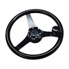 Marine City 13.5” Black Anodized Aluminum Sports Steering Wheel with Knob