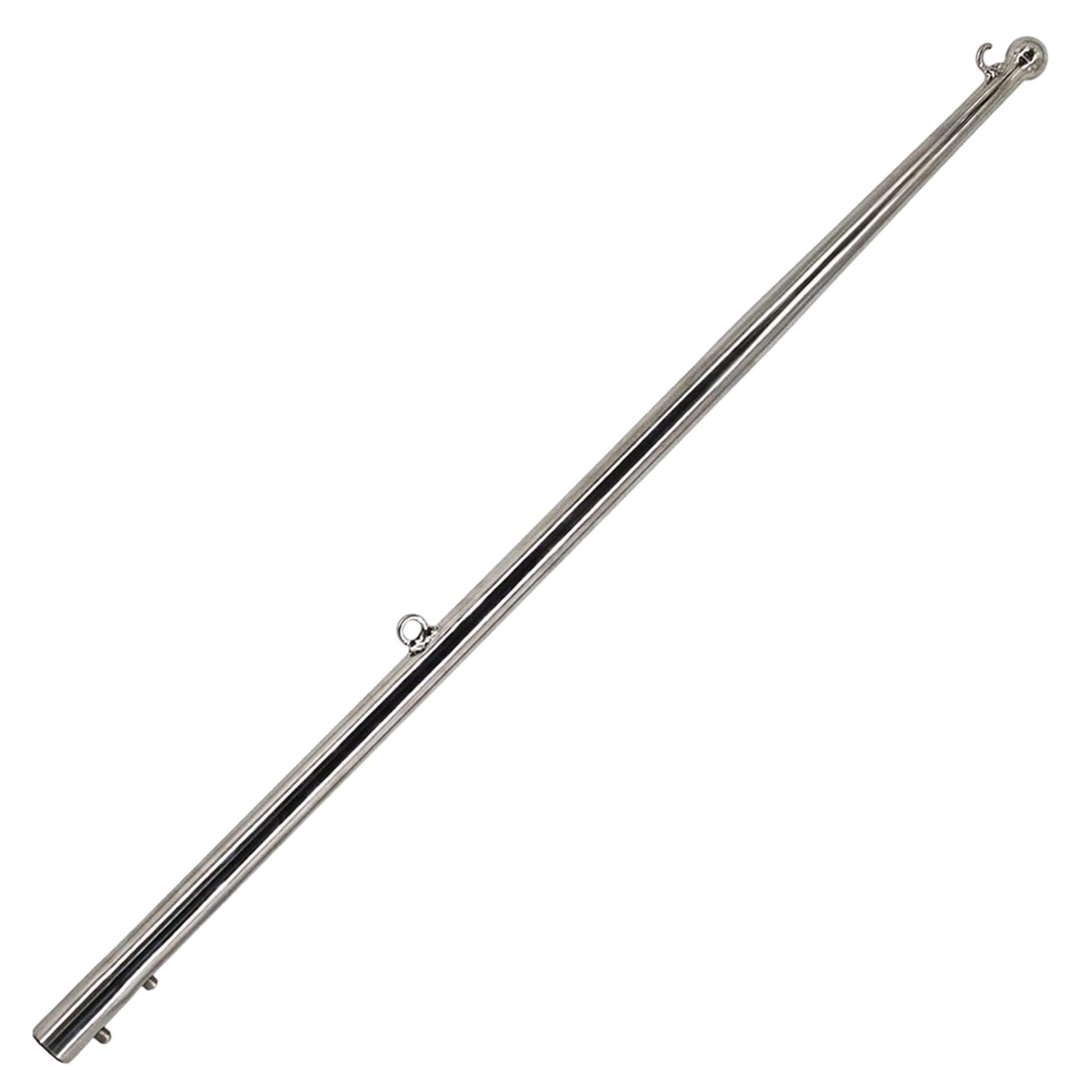 MARINE CITY 24-Inch Flag Stanchion Pole – 304 Stainless Steel, Adjustable Marine City