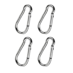 Marine City 316 Stainless-Steel 2” Carabiners/Clip Snap Hook with Ring for Sailing, Fishing, Hiking