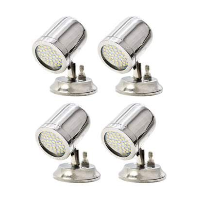 Marine City 316 Stainless Steel Swivel Head Halogen Reading Light – Adjustable