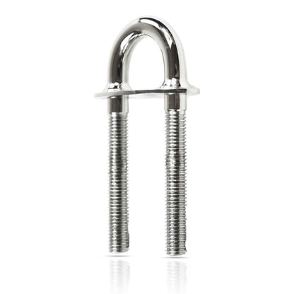 Marine City Welding Plate Bow Eye U-Bolt – Stainless Steel, 5-1/4”, 1/2” Thread
