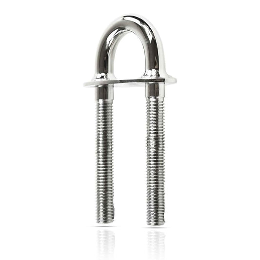 Marine City Welding Plate Bow Eye U-Bolt – Stainless Steel, 5-1/4”, 1/2” Thread