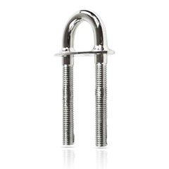 Marine City Welding Plate Bow Eye U-Bolt – Stainless Steel, 5-1/4”, 1/2” Thread
