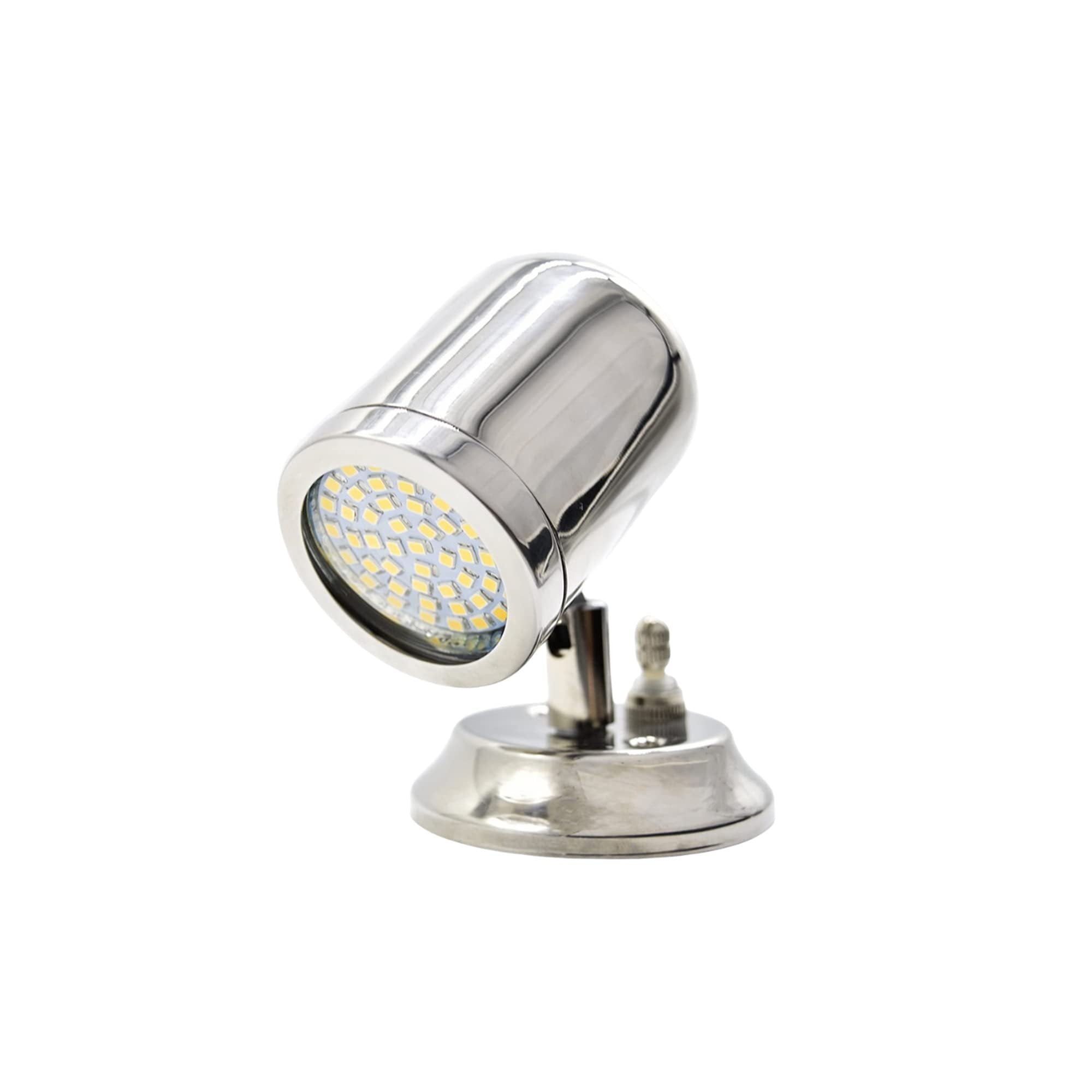 Marine City 316 Stainless Steel Swivel Head Halogen Reading Light – Adjustable
