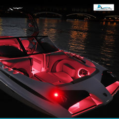 Marine City Flush Mount Red LED Caution Light 3