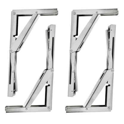 Marine City Soporte de mesa de acero inoxidable más nuevo - Brazo de liberación larga, 12" 330 LB (2 piezas) 