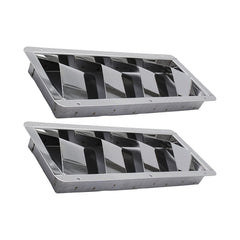Marine City 4-Slot Louvered Vent – Stainless Steel, 10 × 4-3/8