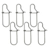 Marine City 304 Stainless Steel Antenna Flag Spring Clips – Rust-Proof (6 Pcs)