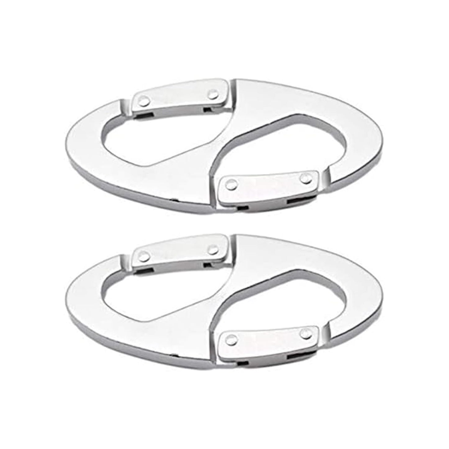 Marine City 8-Shape Carabiner Snap Hook – Aluminum Alloy for Bags (Pack of 2)