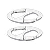 Marine City 8-Shape Carabiner Snap Hook – Aluminum Alloy for Bags (Pack of 2)