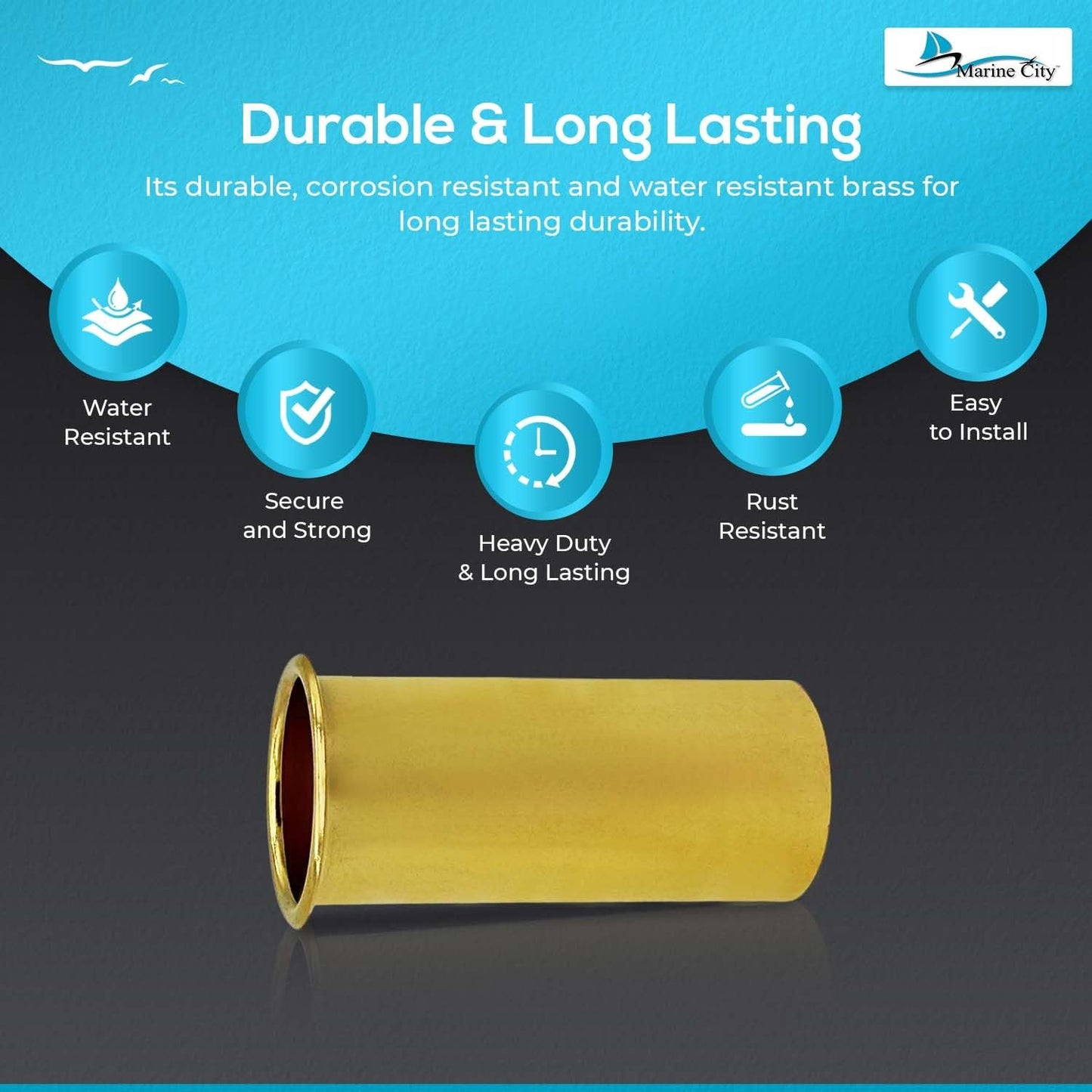Marine City Brass Drain Tube – Corrosion-Resistant, Smooth & Functional
