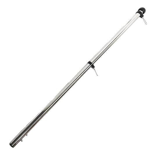 Marine City 32” Flag Stanchion Pole, Stainless Steel with 316 Base, Adjustable MARINE CITY