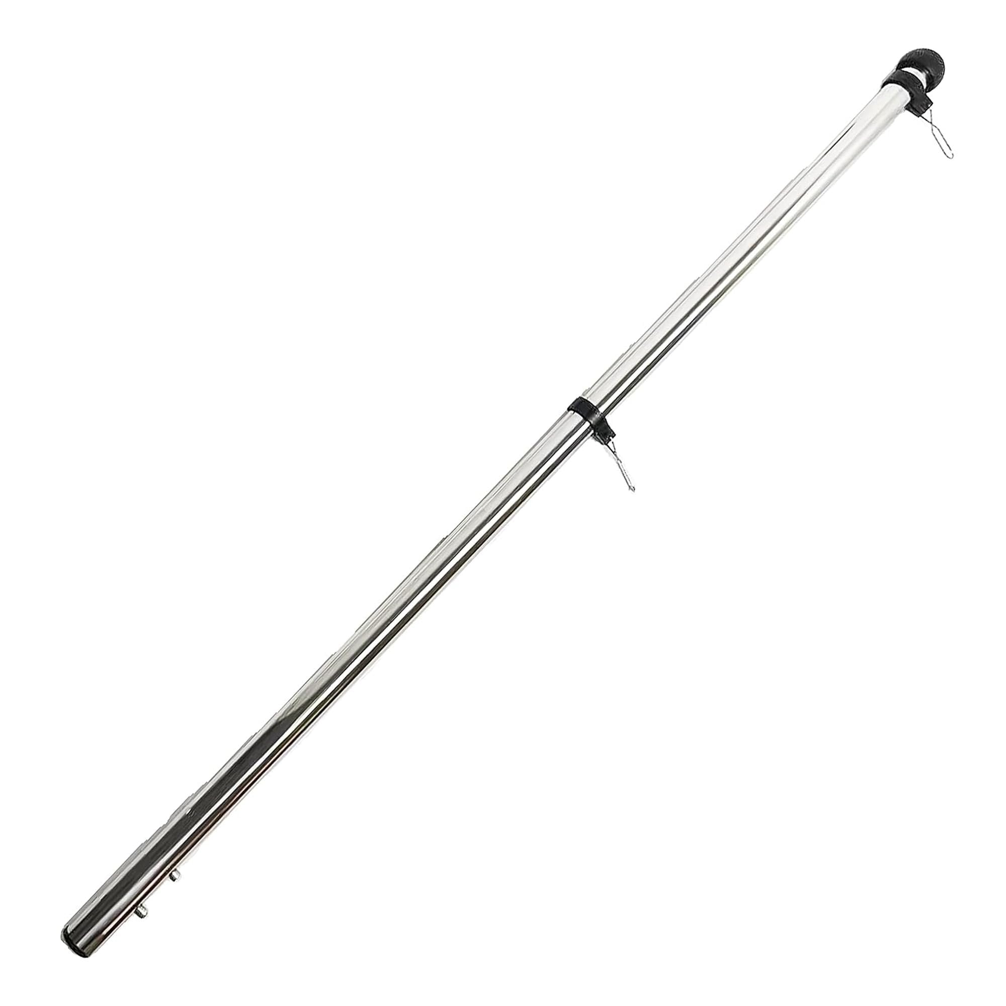 Marine City 32” Flag Stanchion Pole, Stainless Steel with 316 Base, Adjustable