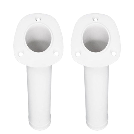 Marine City 30° White Flush Mount Fishing Rod Holder – 9-1/2” Polypropylene MARINE CITY