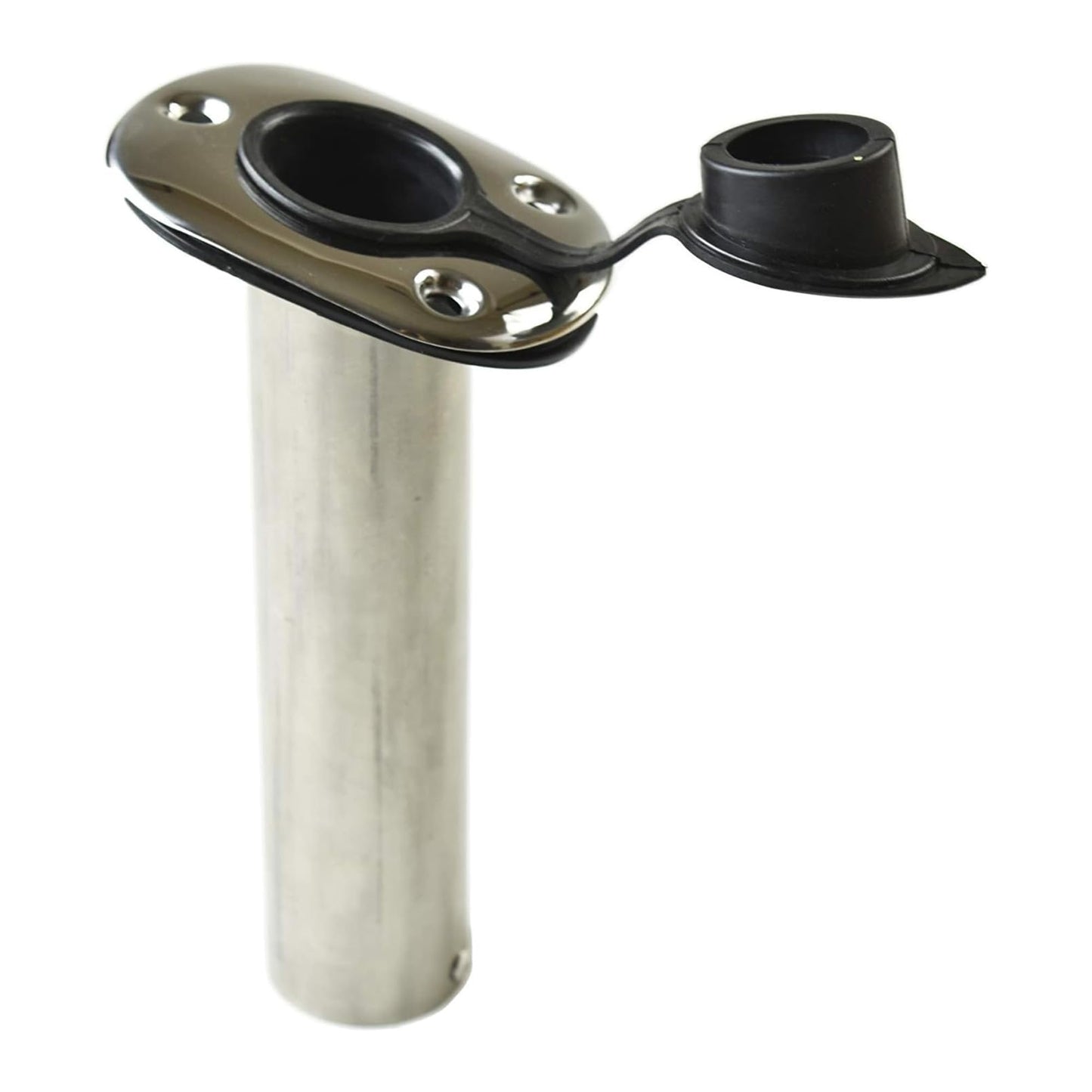 MARINE CITY Stainless Steel Flush Mount Rod Holder – 15° Angle with PVC Liner Marine City
