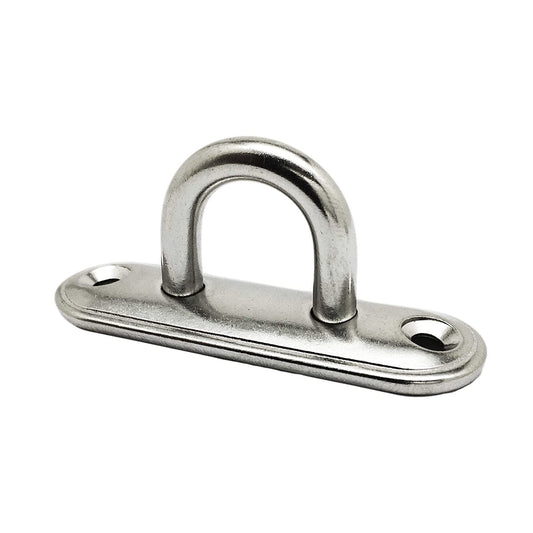 Marine City Oblong Pad Eye Plate – Heavy-Duty Stainless Steel, 3500 lbs Capacity