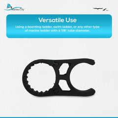 MARINE CITY Black Nylon Ladder Clamp for 1